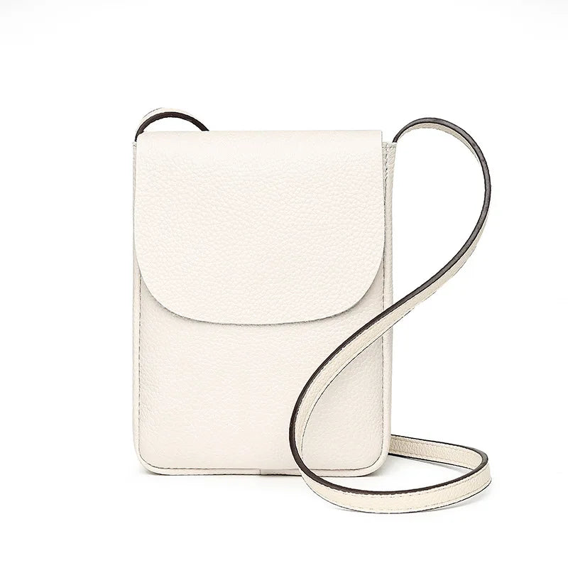 Japanese Leather Mini Sling Purse for Women Casual Shoulder Bag