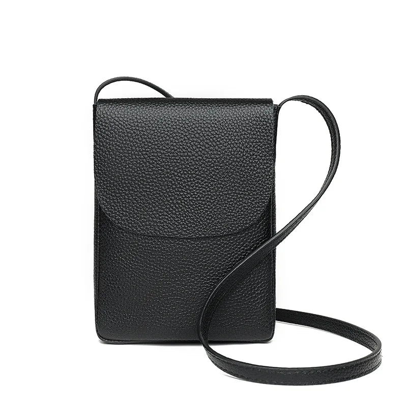Japanese Leather Mini Sling Purse for Women Casual Shoulder Bag