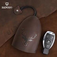 Key Wallets Leather Organizer Smart Key Holder Housekeeper Keys Pull Out Bag