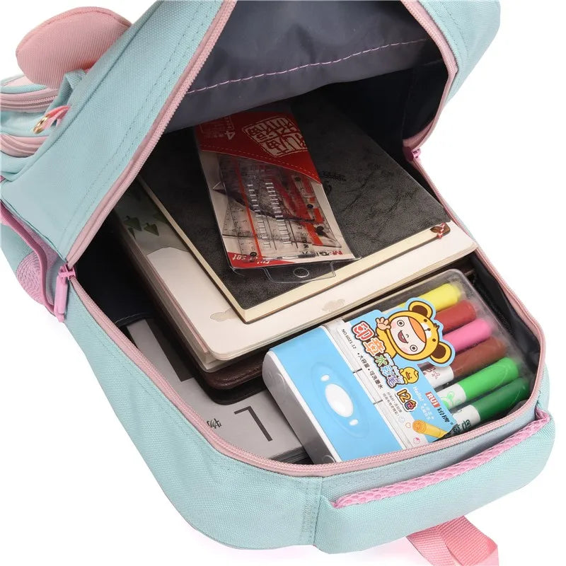 Kids Backpack Oxford Cloth Waterproof Large-capacity Outdoor Travel Bag