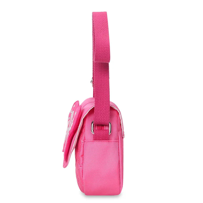 Kindergarten Baby Messenger Bags Cartoon Butterfly Children Shoulder Bags