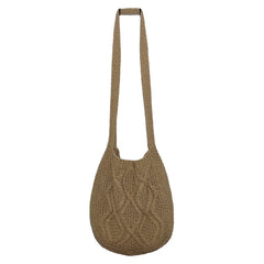Women's Knitted Shoulder Bag Large Capacity Crossbody Casual Shopping Handbag