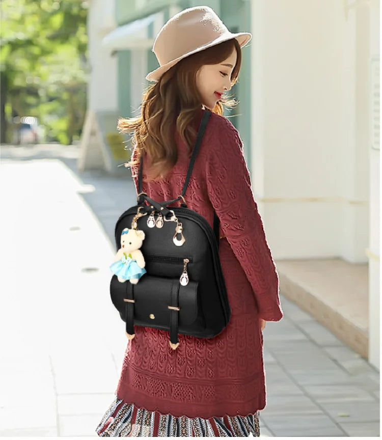 Korea Style Backpack Girls Women Handbag School Laptop Rucksack Travel Bag