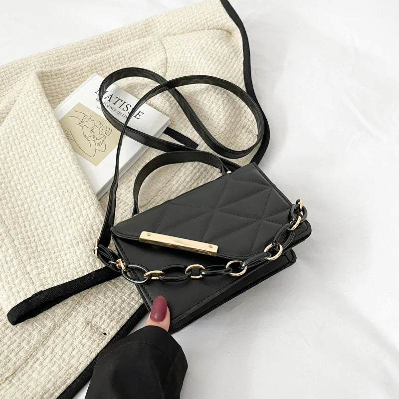 Korea Style Small Handbags Women Shoulder Bag Chain Square Crossbody Bags