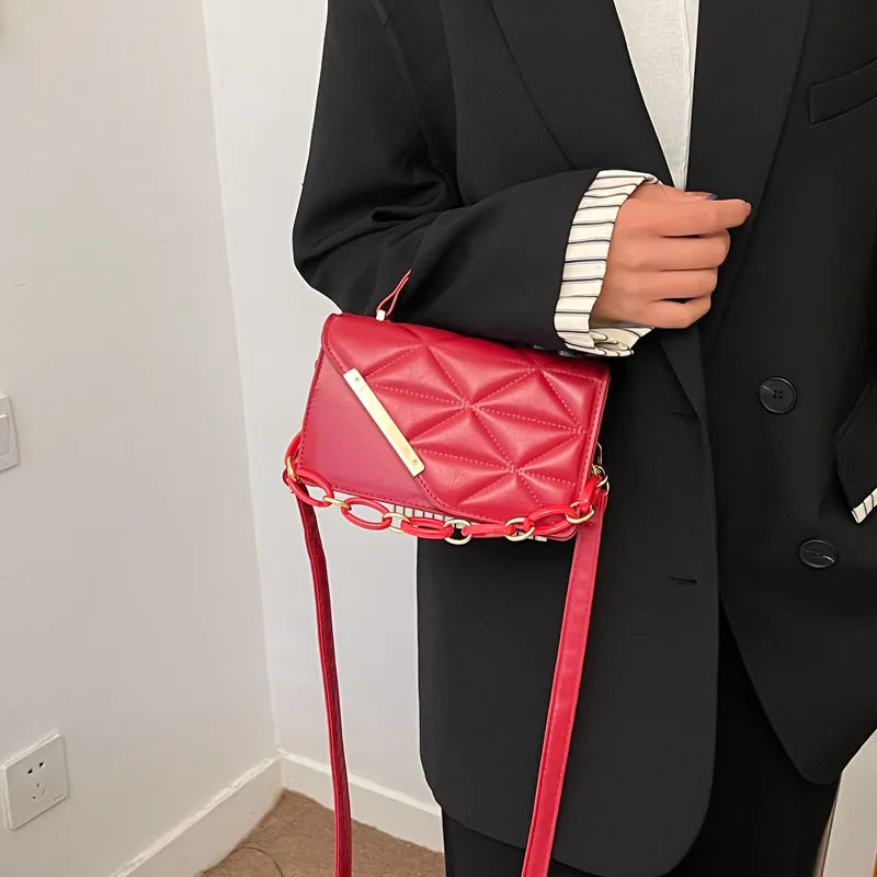 Korea Style Small Handbags Women Shoulder Bag Chain Square Crossbody Bags