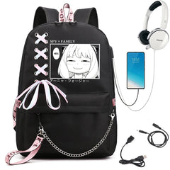 Spy X Family Anya Forger Anime School Bag for Teenagers Girl Children Backpack