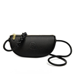 Vintage Leather Saddle Sling Handbag for Women Casual Tote Messenger Bag