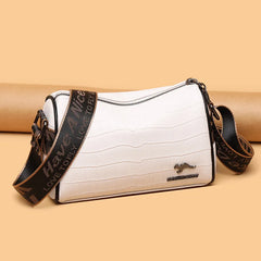 Vintage Leather Stone Sling Handbag for Women