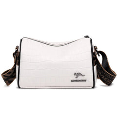 Vintage Leather Stone Sling Handbag for Women