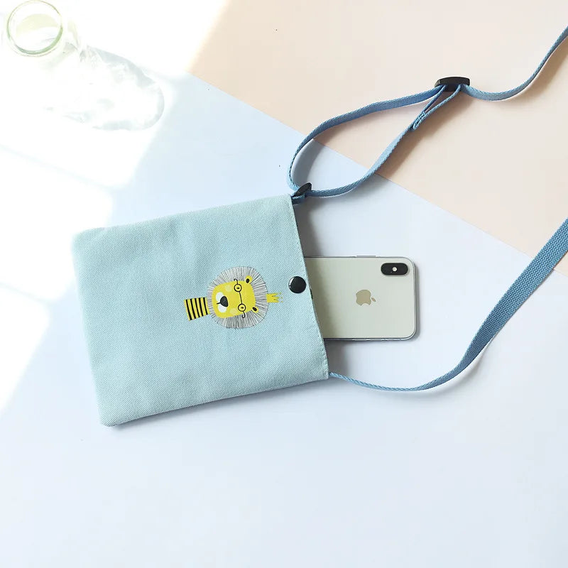 Canvas Shoulder Messenger Bag for Students