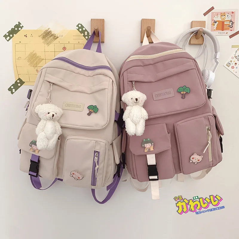 Female College School Bag Single Shoulder Harajuku Travel Backpack