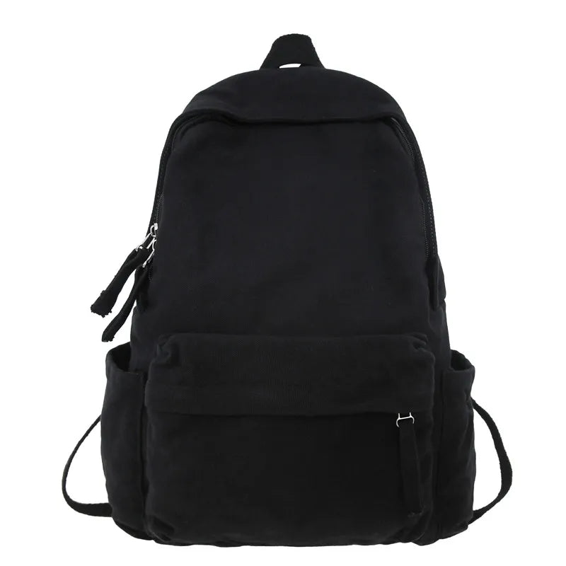 Canvas School Backpack Large Boy Girl Travel Student Bag Male Female College Bac