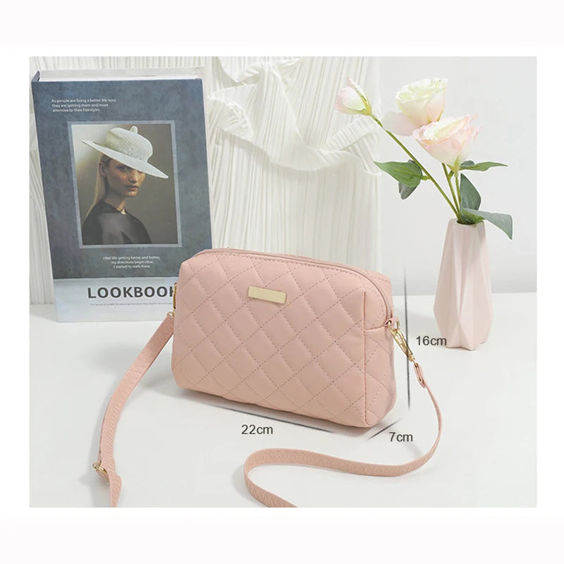 Embroidered Crossbody Bag for Women - Small Shoulder Messenger Bag