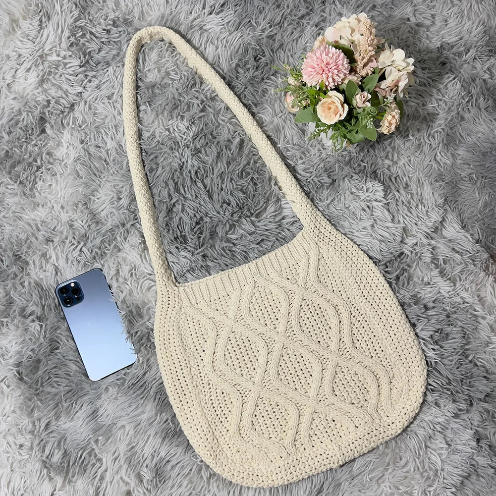 Women's Daily Shoulder Bags Casual Solid Handbag Winter All Match Underarm Bags