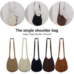Women's Daily Shoulder Bags Casual Solid Handbag Winter All Match Underarm Bags