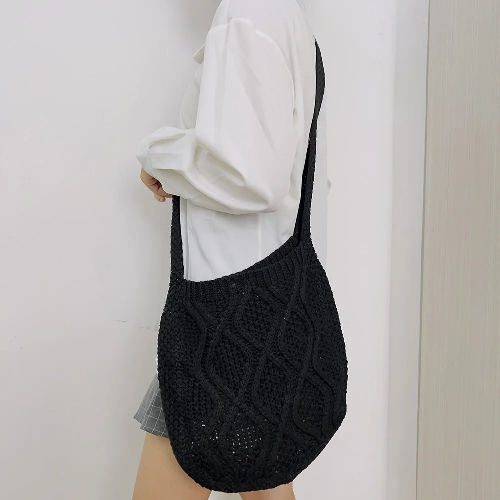 Women's Daily Shoulder Bags Casual Solid Handbag Winter All Match Underarm Bags