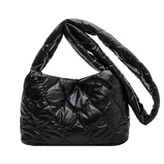Winter Space Cotton Crossbody Bag for Women Large Capacity Shopping Handbags