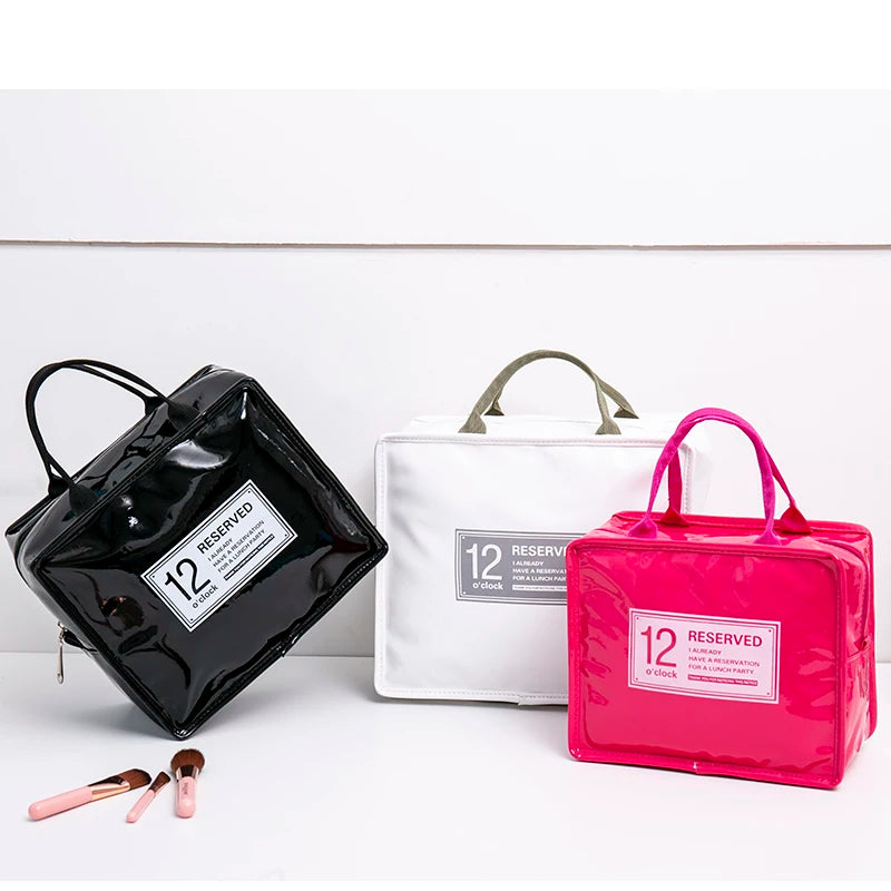 Waterproof PVC Insulated Lunch Bag Box Picnic Tote Bento Pouch