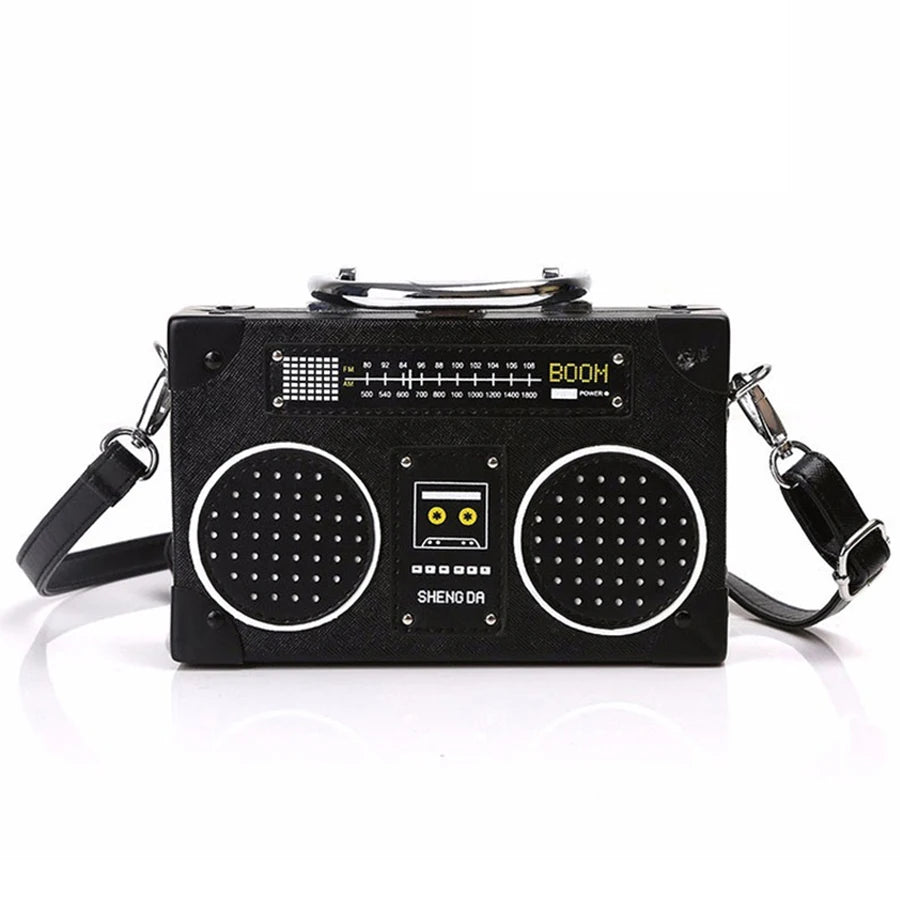 Sequin Radio Style Crossbody Bag For Women Harajuku Shoulder Messenger Mini