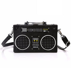 Sequin Radio Style Crossbody Bag For Women Harajuku Shoulder Messenger Mini