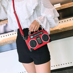 Sequin Radio Style Crossbody Bag For Women Harajuku Shoulder Messenger Mini