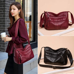 High Leather Ladies Crossbody Bag Tote Bag Women Shoulder Messenger Bag