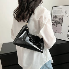 Ladies PVC Clear Underarm Bag Summer Handbag Purse
