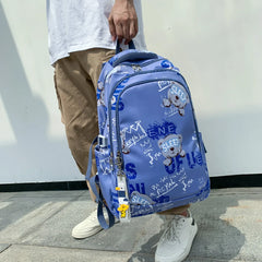 Nylon College Backpack Travel Bag Men Women School Student Laptop
