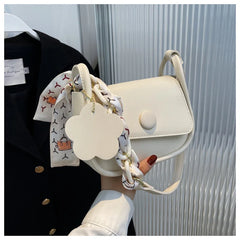Mini Vintage Ribbon PU Leather Bags 2022New Women's Crossbody Shoulder Bag