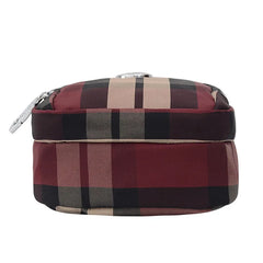 Ladies Plaid Flap Bag Crossbody Handbag Girls Clutch Chain Waterproof Nylon