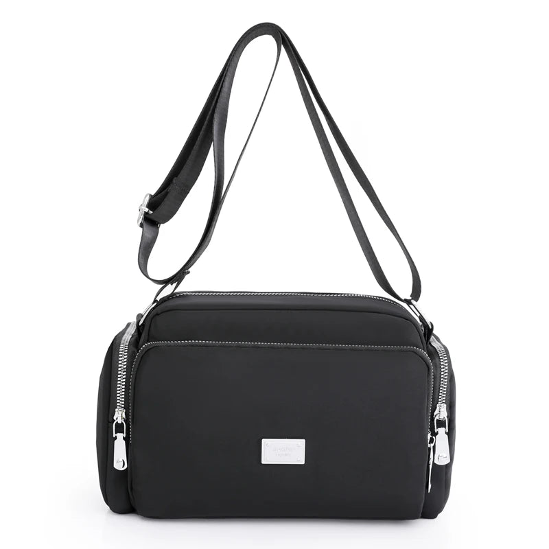 High Nylon Women Messenger Bag Solid Small Women's Cell Phone