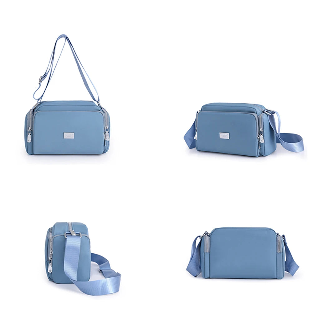 High Nylon Women Messenger Bag Solid Small Women's Cell Phone