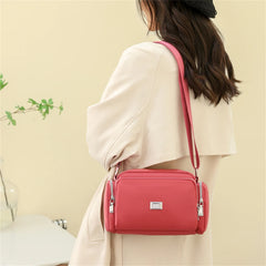 High Nylon Women Messenger Bag Solid Small Women's Cell Phone