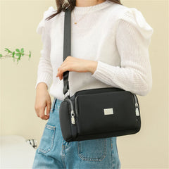 High Nylon Women Messenger Bag Solid Small Women's Cell Phone