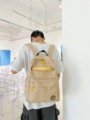 Nylon School Backpack Boy Girl Travel Bag Unisex Male Female College Backpack