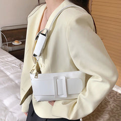 Solid Crossbody Bag Shoulder Bags Leather Handbags Female