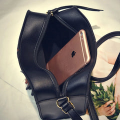 Small Tassel Handbag Flap PU Leather Shoulder Bag