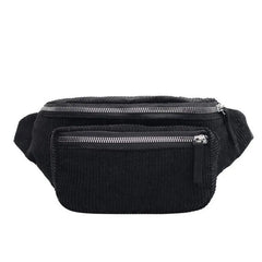 Canvas Waist Bag Street Phone Money Chest Bum Belt Bags Corduroy Waist Bag