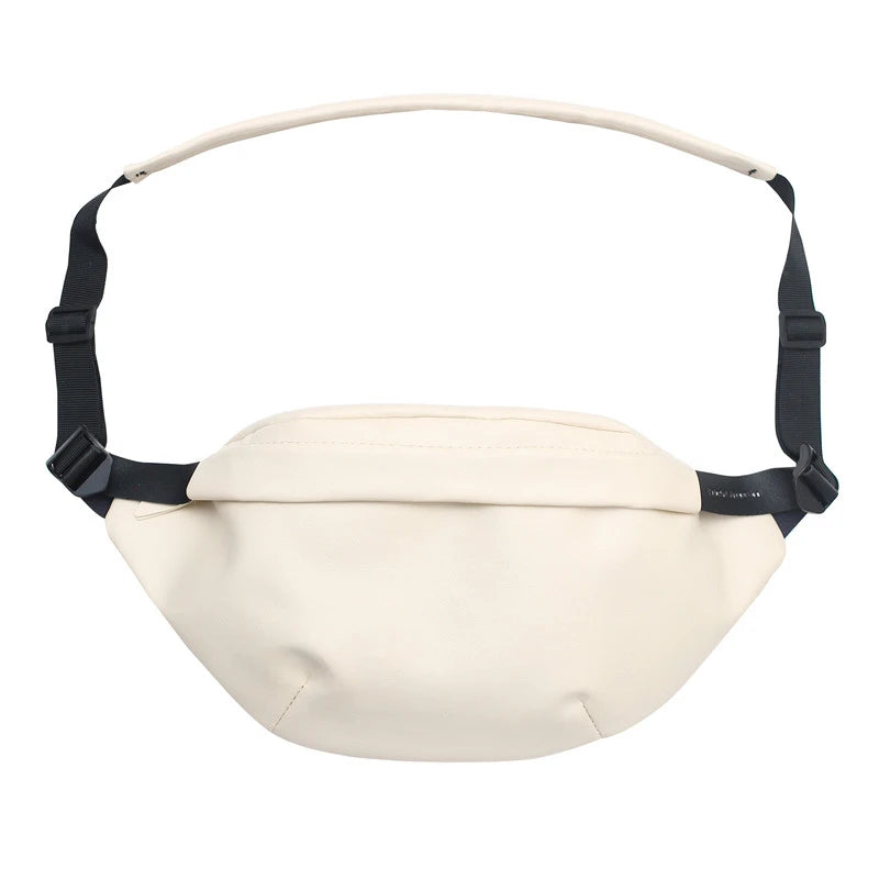 Soft Leather Waist Bag Unisex Fanny Pack Shoulder Crossbody Chest Purse