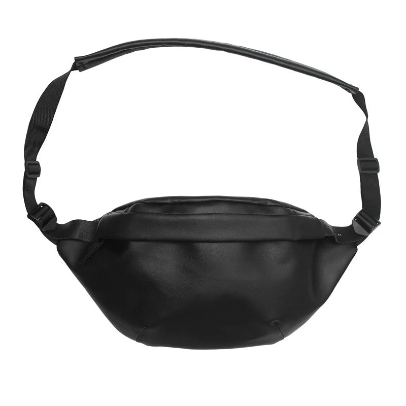 Soft Leather Waist Bag Unisex Fanny Pack Shoulder Crossbody Chest Purse