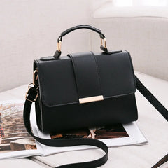 Lady PU Leather Bag Handbags Shopping Shoulder Small Flap Crossbody Bags