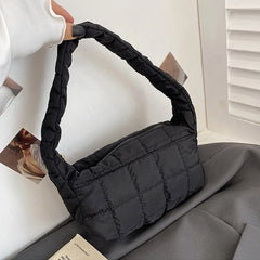 Winter Down Shopping Bag Casual Shoulder Bags For Women Handbags