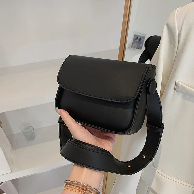 Lady Vegan Leather Shoulder Bag Candy Satchel Sling Bag Small Purses