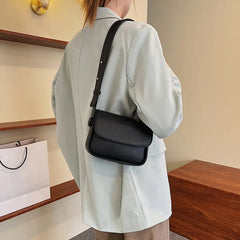 Lady Vegan Leather Shoulder Bag Candy Satchel Sling Bag Small Purses