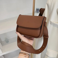 Lady Vegan Leather Shoulder Bag Candy Satchel Sling Bag Small Purses