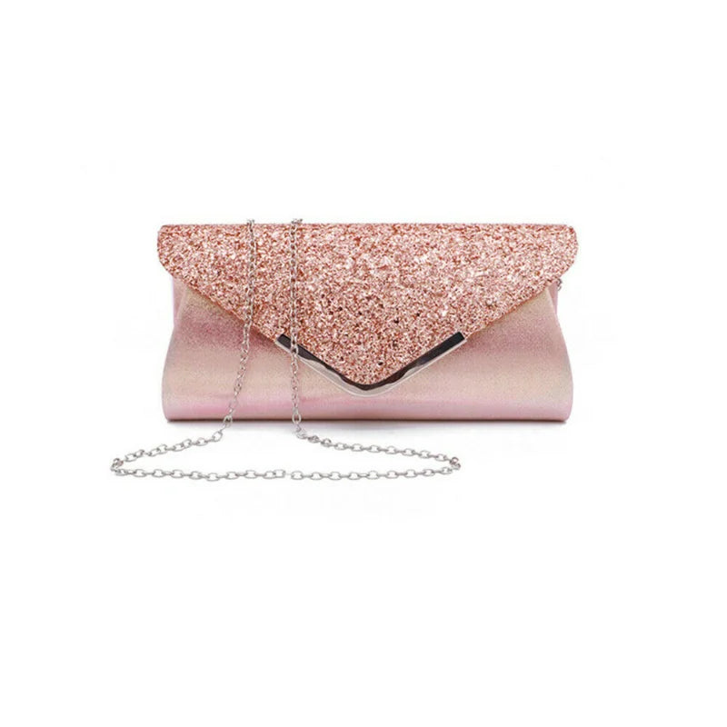 Women Glitter Clutch Wallet Evening Wedding Prom Purse Handbag