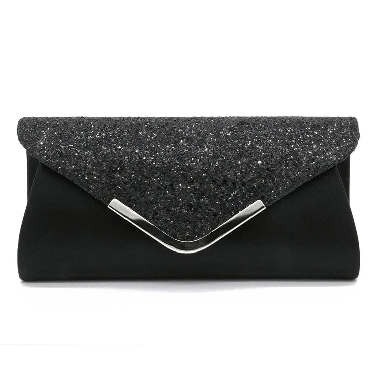 Glitter Clutch Wallet Evening Prom Purse Handbag