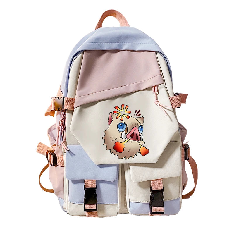 Large Capacity Demon Slayer Anime Bag for Men Fishing Backpack