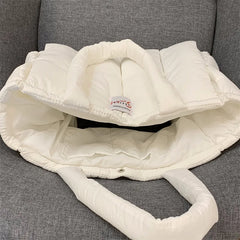 Quilted Comfort Tote Handbag Women Shoulder Bag Winter Purse