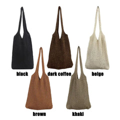 Large Woven Tote Bag Shopping Handbags Women Shoulder Bags Crochet Hobo